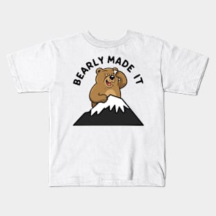 Bearly Made It Funny Hiking and Camping Kids T-Shirt